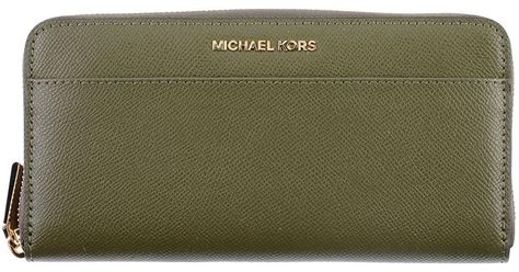 michael kors wallet olive green|Michael Kors army green wallet.